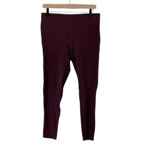 Loft Maroon Leggings Size M